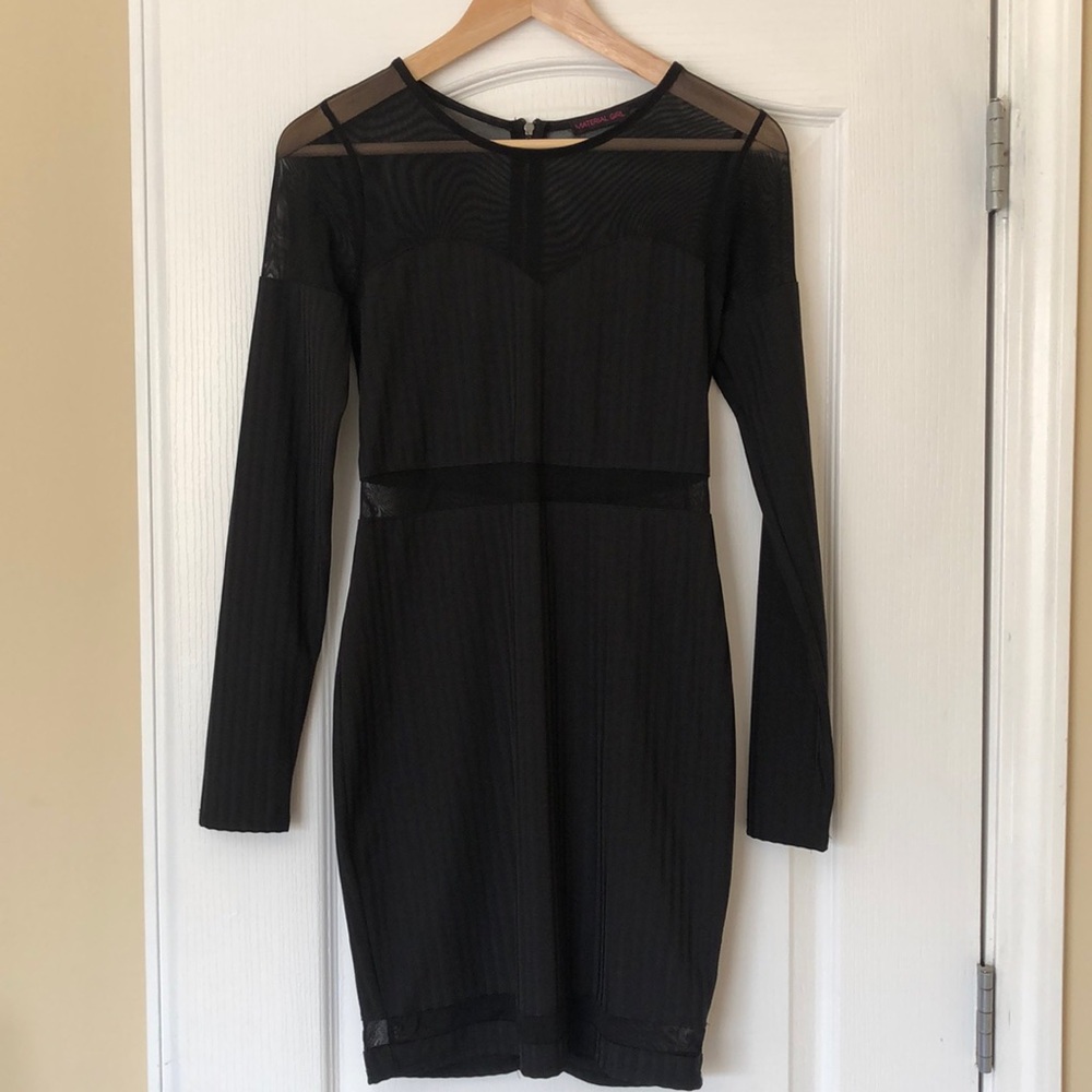 Sexy mesh date night dress